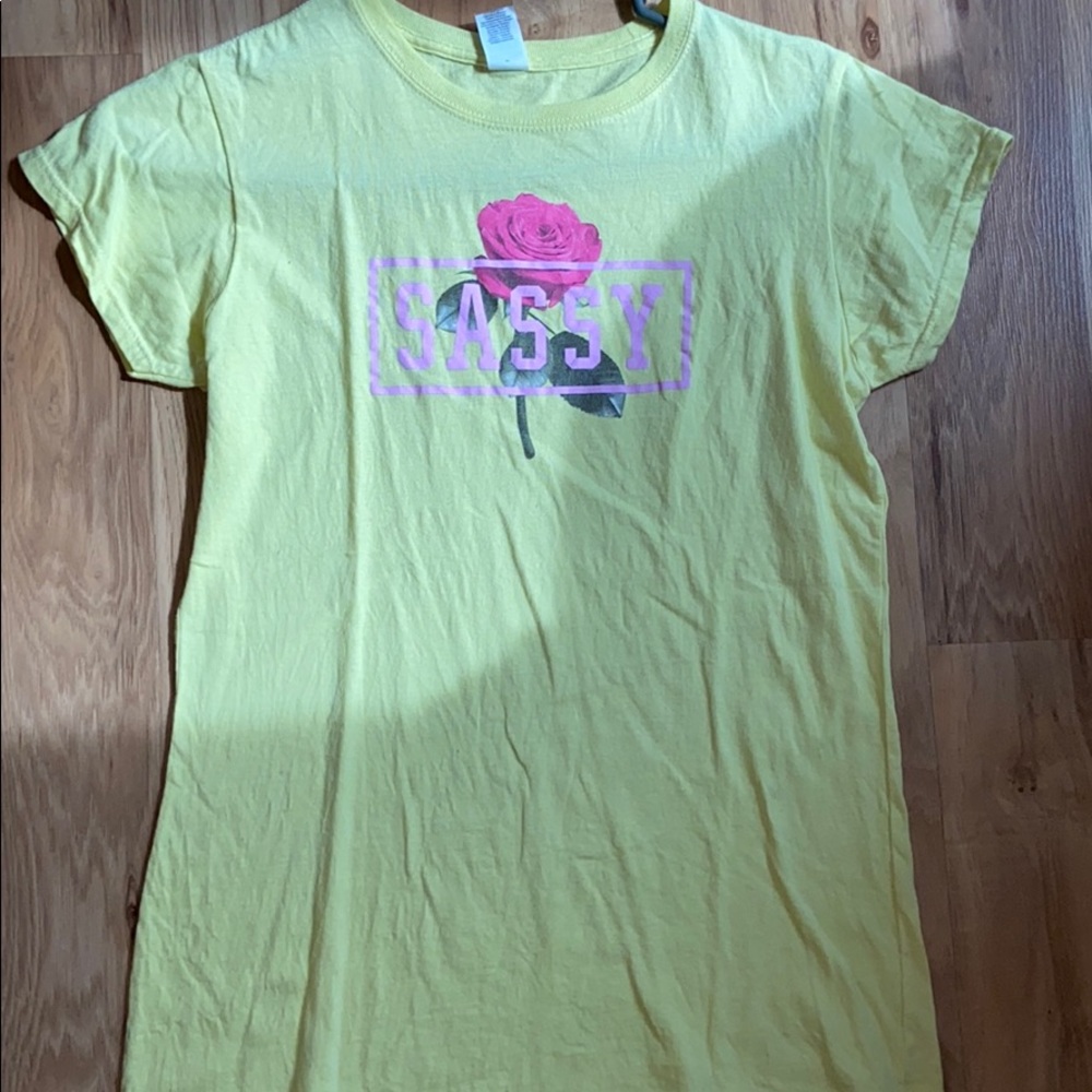 Yellow tee